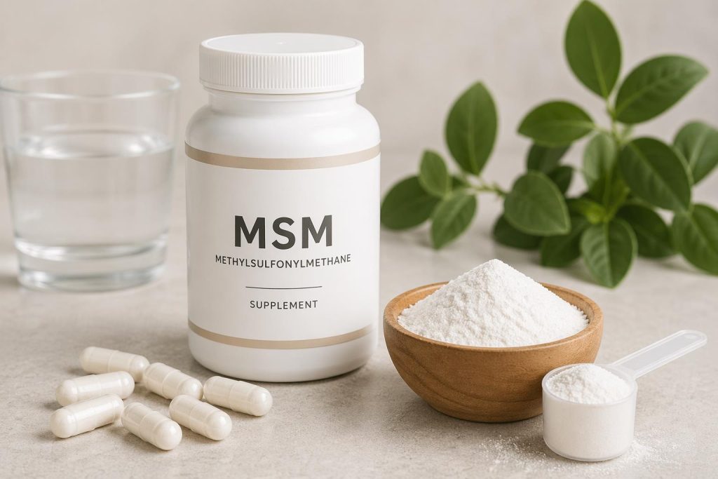 MSM supplementen voor soepele gewrichten en natuurlijke ondersteuning van bindweefsel